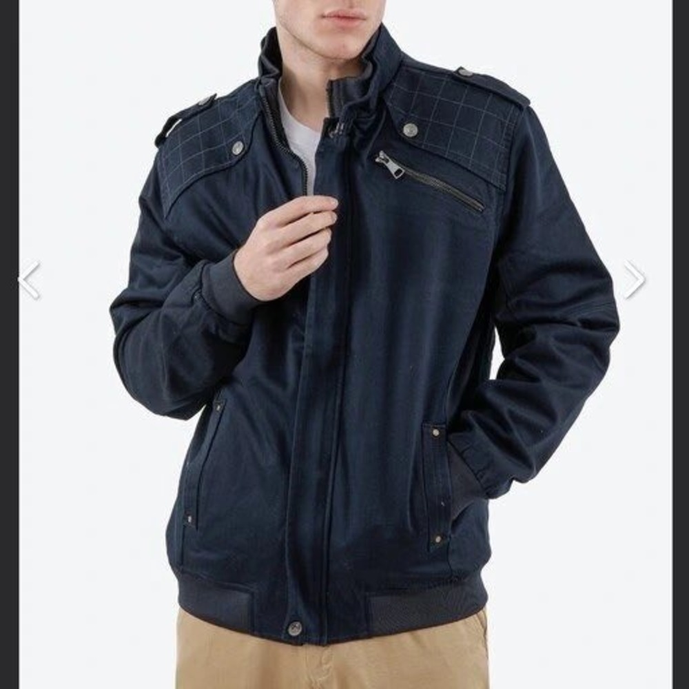Dwar Men's XL Casual‎ Washed Military Outdoor Jackets with Shoulder Straps